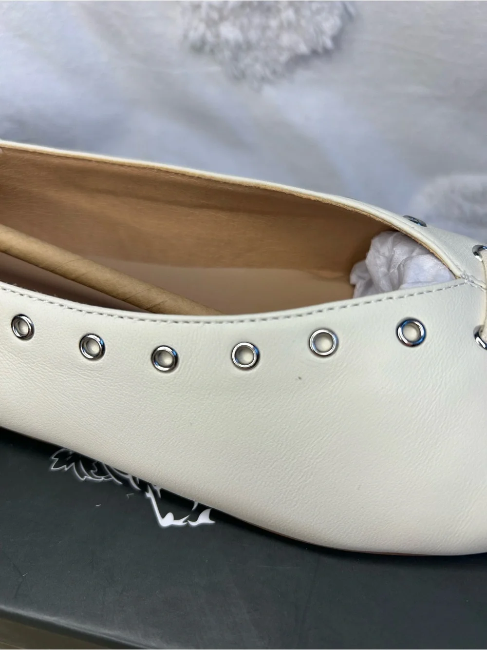 Anthropologie Silent D Lonny Grommet Lace-Up Flats